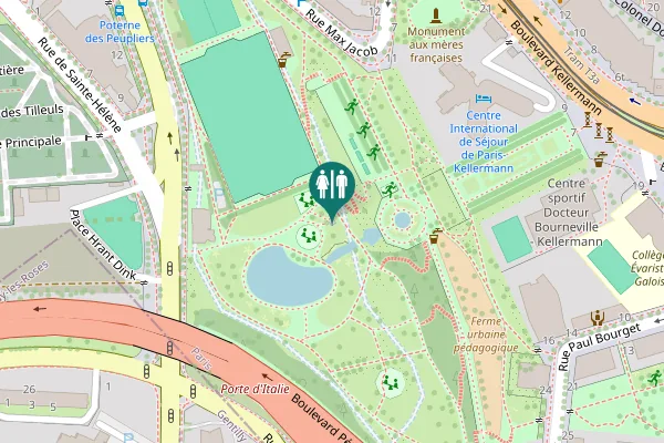 Map showing location of Rue Max Jacob 2 Toilet
