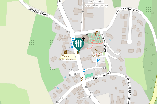 Map showing location of Rue du Souvenir Français Toilet