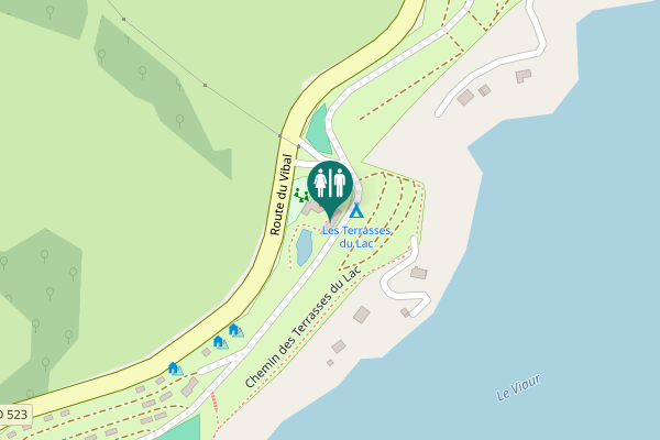 Map showing location of Sanitaire
