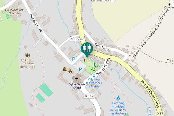 Map showing location of Place de la Mairie 1 Toilet