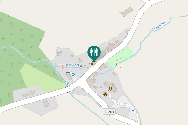Map showing location of D 3e Toilet