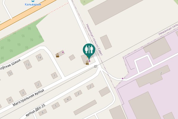 Map showing location of Магістральная вуліца 1 Toilet