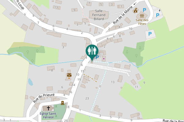 Map showing location of Route d'Autun 2 Toilet