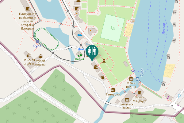 Map showing location of Н9788 14 Toilet