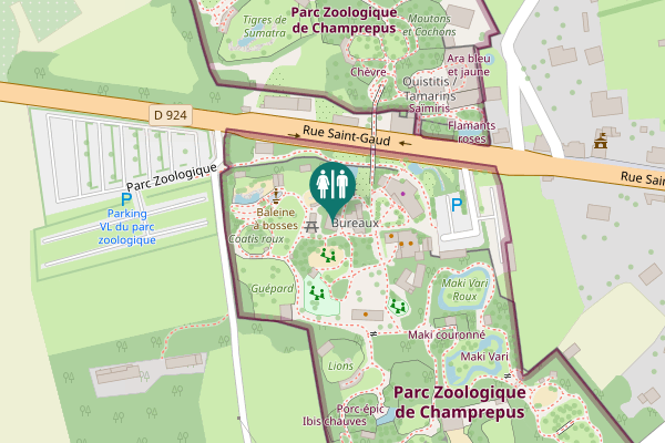 Map showing location of Rue Saint-Gaud 493 Toilet