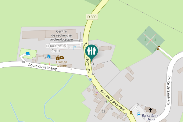 Map showing location of Rue des 3 Sommets 36 Toilet