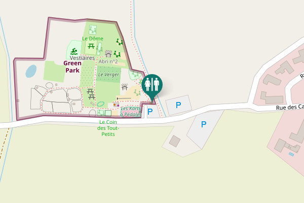 Map showing location of Saint-Chaptes Toilet