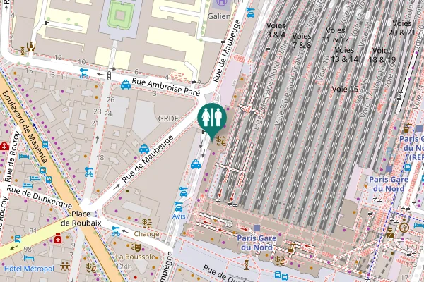 Map showing location of Rue de Compiègne 108 Toilet