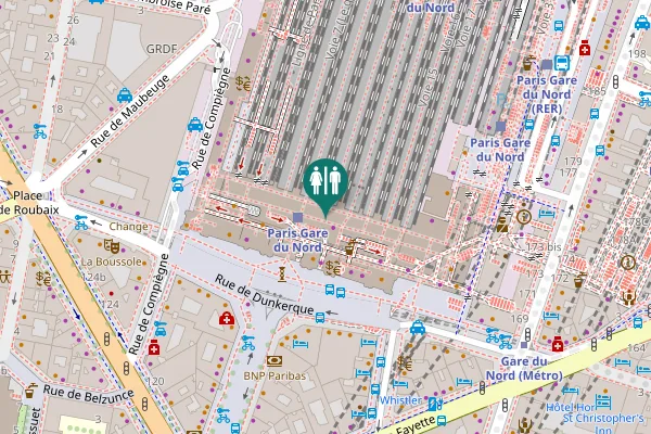 Map showing location of Rue de Maubeuge 112 Toilet