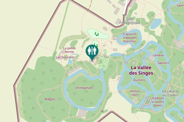 Map showing location of Chemin Rural Toilet