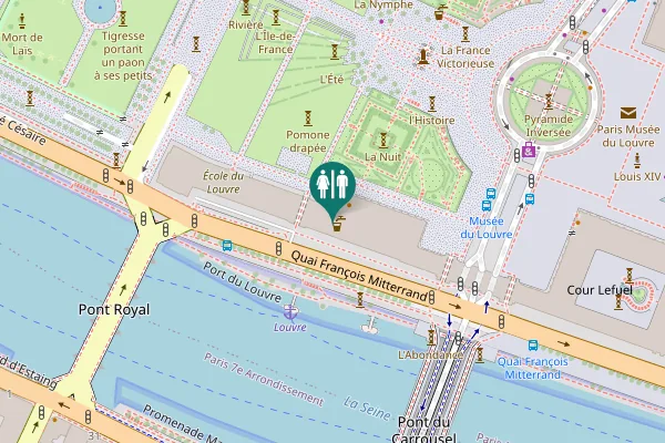 Map showing location of Carousel Garden Toilet