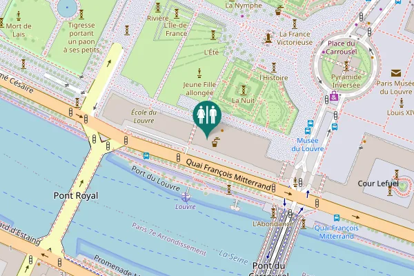 Map showing location of Carousel Garden Toilet