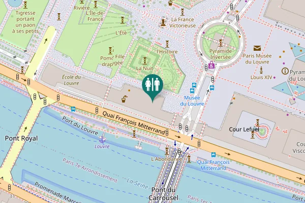 Map showing location of Carousel Garden Toilet