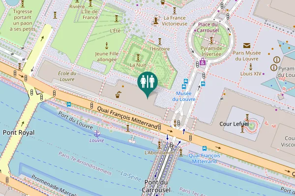 Map showing location of Carousel Garden Toilet