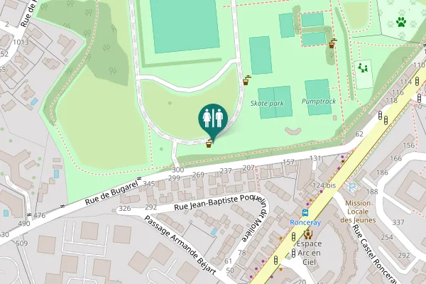 Map showing location of Rue de Bugarel 267 Toilet