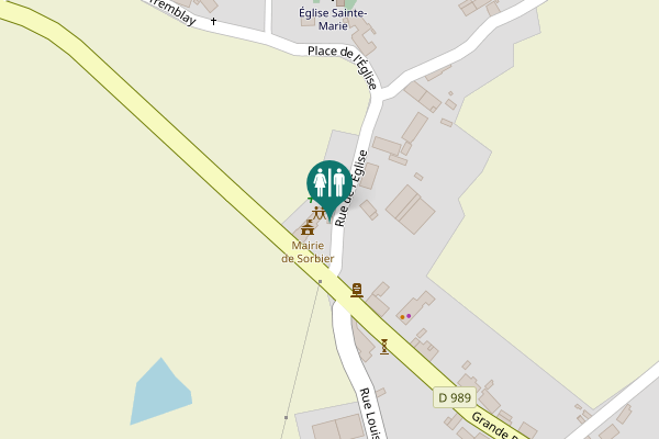 Map showing location of Grande Rue 1 Toilet