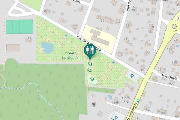 Map showing location of Rue de la Cigogne 9 Toilet