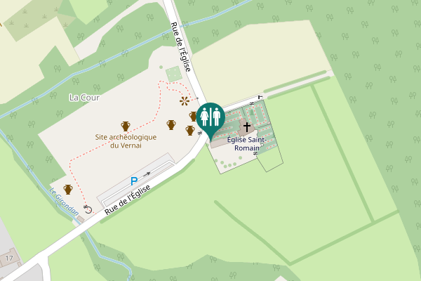 Map showing location of Rue de l'Église Toilet