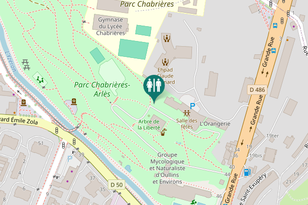 Map showing location of Boulevard Émile Zola 35 Toilet