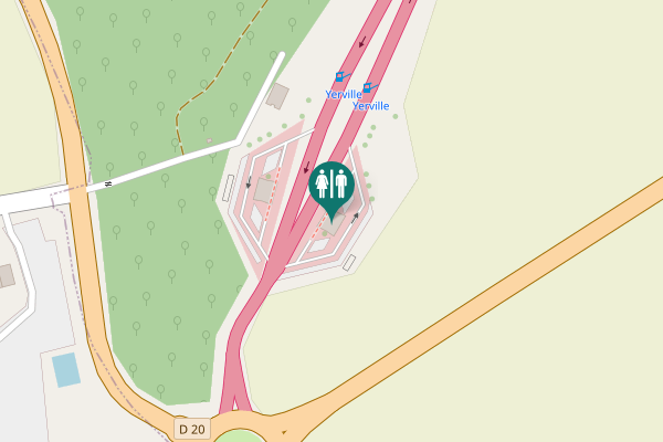 Map showing location of D 929 Toilet