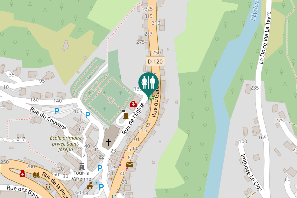 Map showing location of Rue de l'Église 130 Toilet