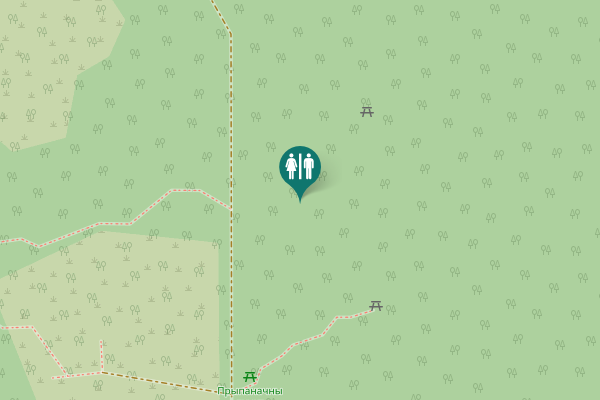 Map showing location of Пухавіцкі сельскі Савет Toilet