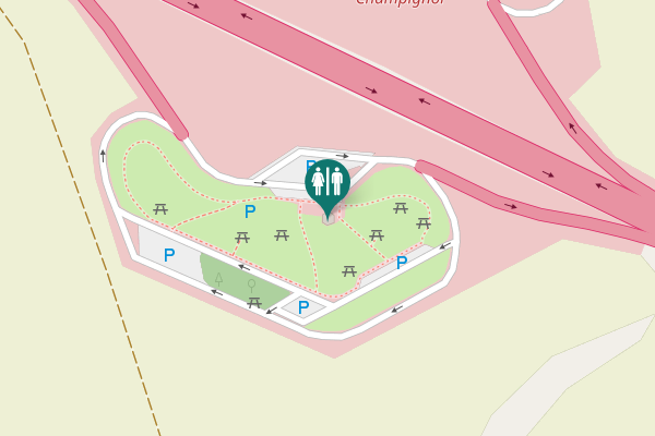 Map showing location of A 5 Toilet