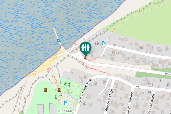 Map showing location of Impasse de Morval Toilet