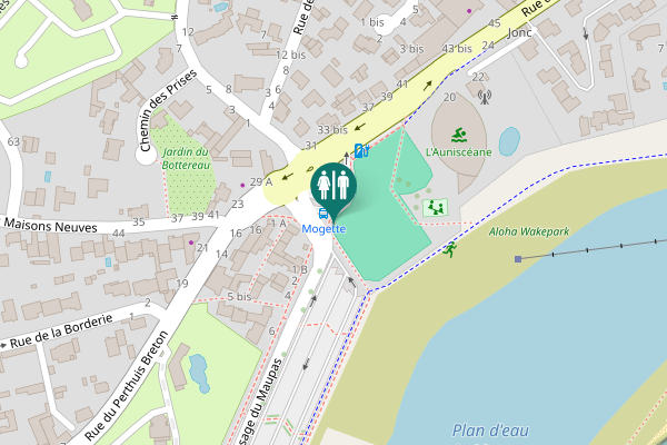Map showing location of Passage du Maupas Toilet