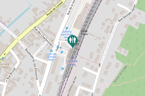Map showing location of Chemin aux Chèvres Toilet