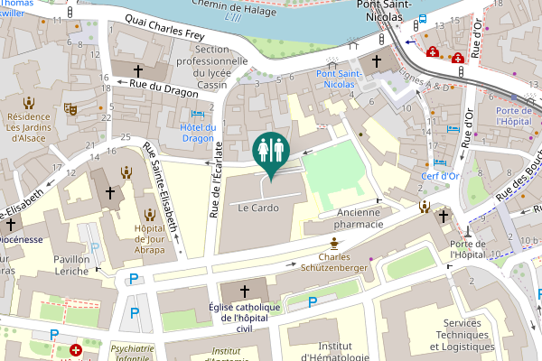 Map showing location of Rue de l'Écarlate 7 Toilet