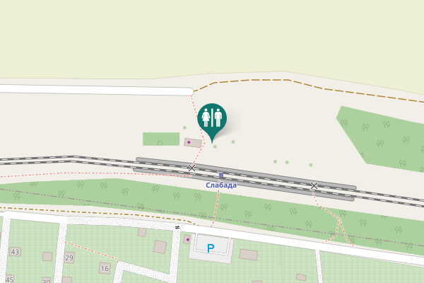 Map showing location of Н23270 Toilet