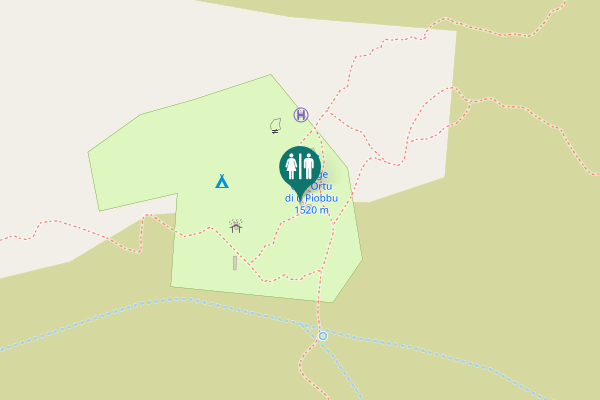 Map showing location of Calenzana Toilet