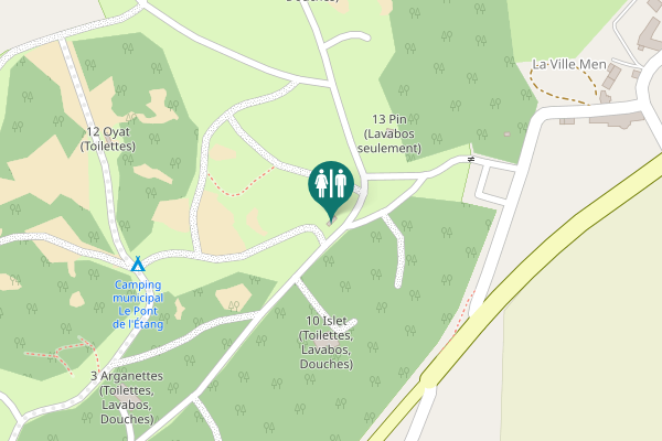 Map showing location of D 34 Toilet