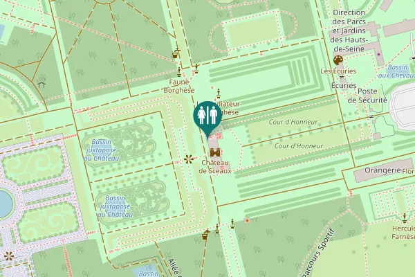 Map showing location of Allée de la Duchesse Toilet