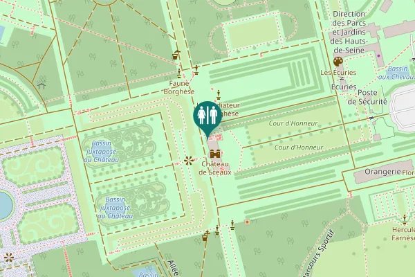 Map showing location of Allée de la Duchesse Toilet