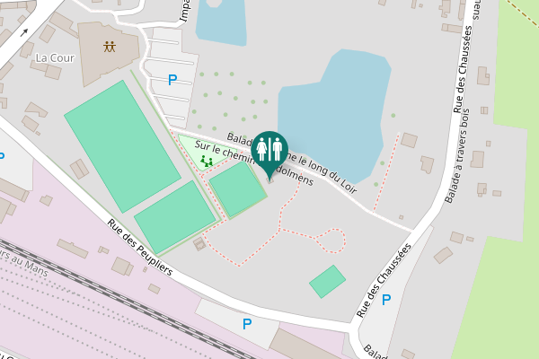 Map showing location of Rue des Peupliers Toilet