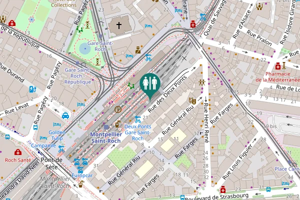 Map showing location of Rue des Deux Ponts 17 Toilet