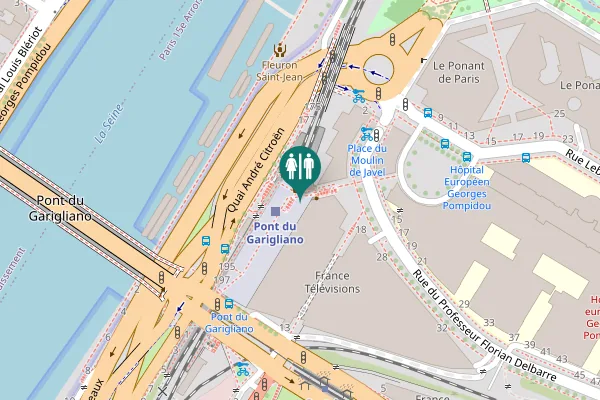 Map showing location of Esplanade Henri de France 7 Toilet