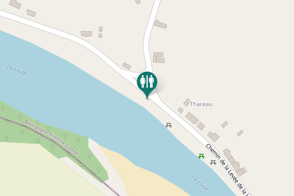 Map showing location of Chemin de la Levée de la Loire Toilet