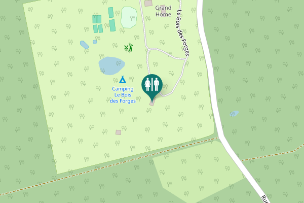 Map showing location of Le Bois des Forges 1 Toilet