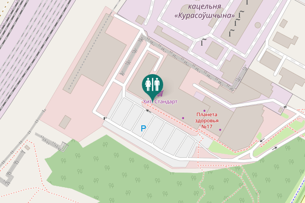 Map showing location of вуліца Казінца 52 Toilet