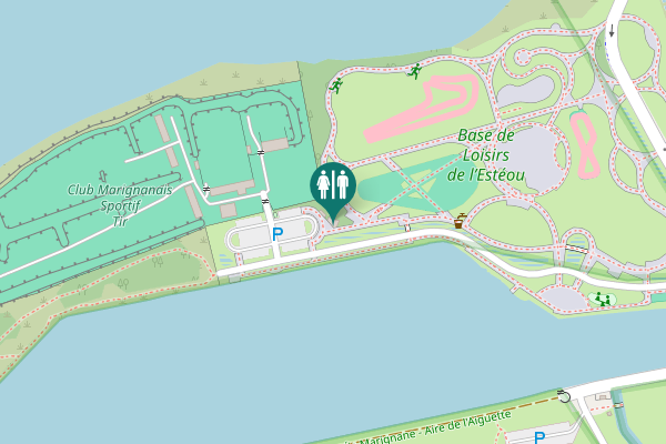 Map showing location of Marignane Toilet
