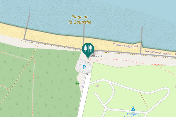Map showing location of Route de la Gautrelle 1690 Toilet