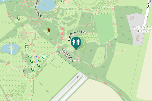 Map showing location of Réveille tes pieds Toilet