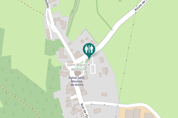 Map showing location of Rue de l'Église Toilet