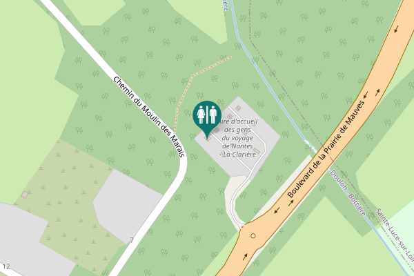 Map showing location of Chemin du Moulin des Marais 24 Toilet