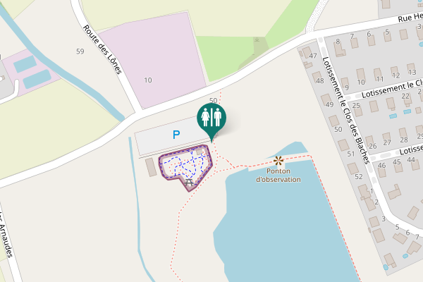 Map showing location of Rue Hector Berlioz 50 Toilet