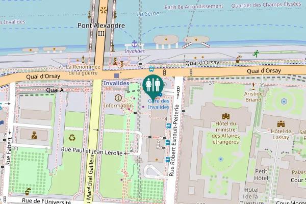 Map showing location of Rue Robert Esnault-Pelterie 2 Toilet