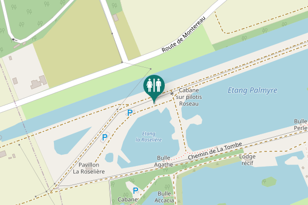 Map showing location of Chemin de La Tombe 6 Toilet